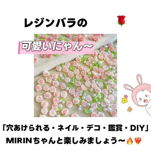【開封】ミニ樹脂製レジンバラ・DIY<ブライドボックス> -Mirin