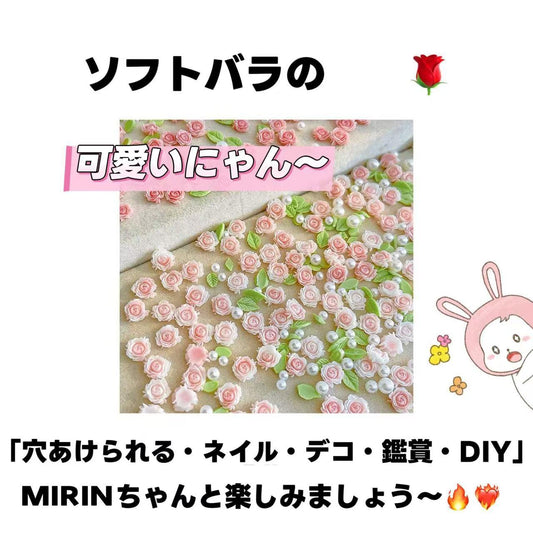 【開封】ミニ樹脂製レジンバラ・DIY<ブライドボックス> -Mirin